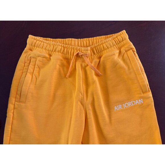 Nike Air Jordan Bright Yellow “Sport Gold” Heavyweight Jogger Sweatpants Men’s S - Picture 3 of 12